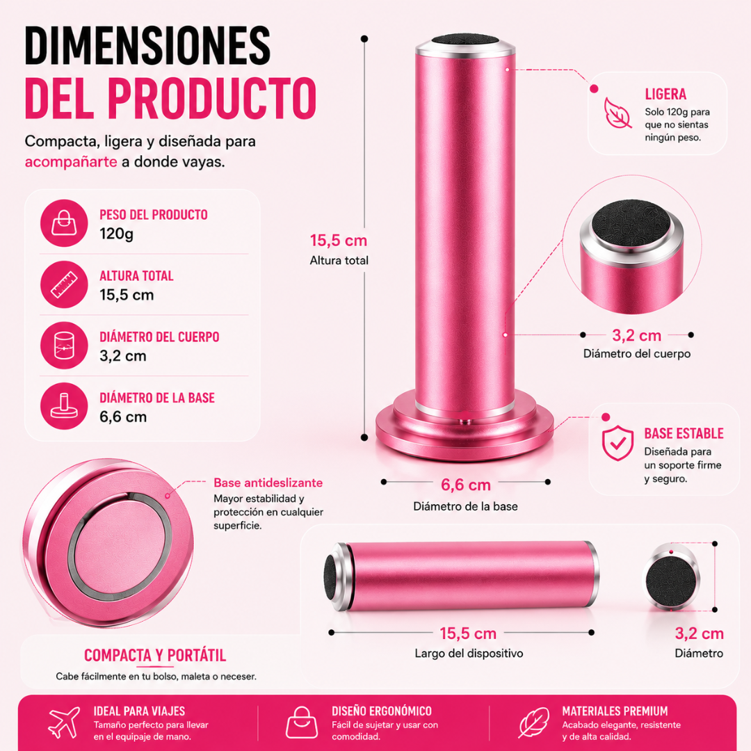 Lima Eléctrica Profesional™ para Pies Agrietados | Pies Suaves en Minutos.